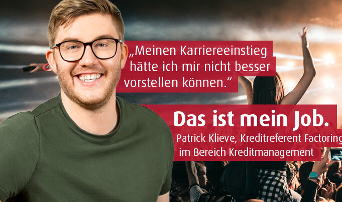 Patrick Klieve, Kreditreferent Factoring im Bereich Kreidtmanagement bei abcfinance