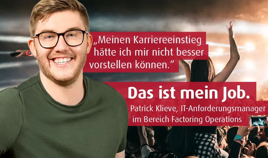 Patrick Klieve, Kreditreferent Factoring im Bereich Kreidtmanagement bei abcfinance