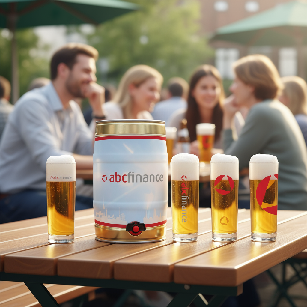 Ein Fass Kölsch im Biergarten